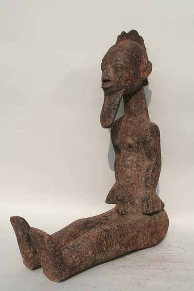 Baoule(statue  assise), d`afrique : Côte d